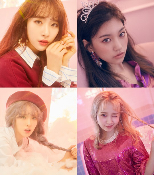 우주소녀의 멤버 설아·루다와 위키미키의 멤버 유정·도연이 프로젝트 4인조 걸그룹 우주위키로 뭉친다. <스타쉽엔터테인먼트/판타지오뮤직 제공>